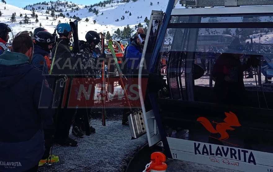 Στα Καλάβρυτα ο Κυριάκος Μητσοτάκης, επισκέφθηκε το χιονοδρομικό κέντρο 