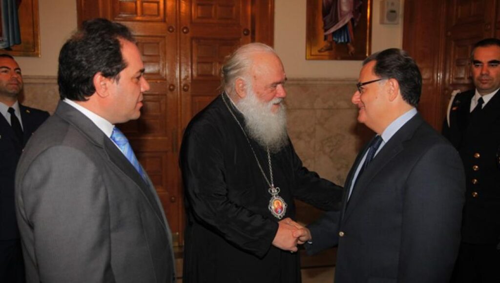 Συνάντηση Π. Παναγιωτόπουλου – Ιερώνυμου