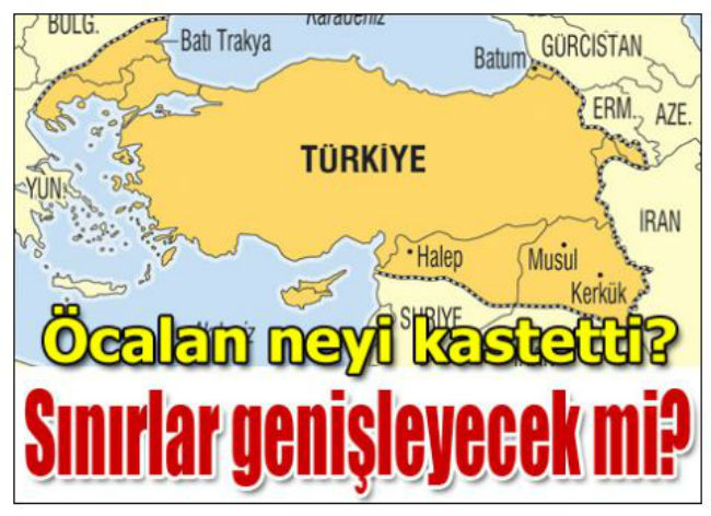 Δημοσιεύθηκε ο χάρτης της “Νέας Τουρκίας”
