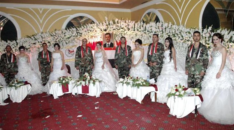 Ομαδικός γάμος Σύρων στρατιωτών