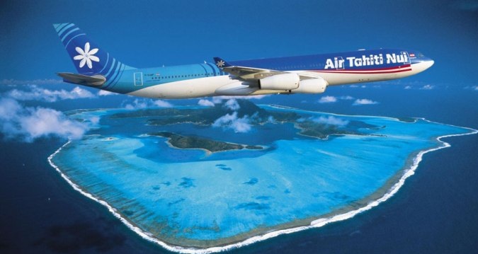 Πετώντας με Α-340 στην γαλλική Πολυνησία