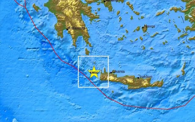 Δύο σεισμοί σε 1 ώρα δυτικά της Κρήτης…