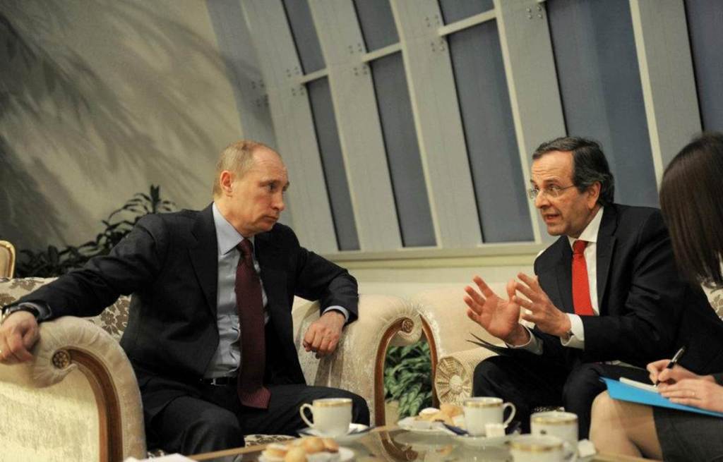 “Ευχαριστήριο” Α.Σαμαρά προς Β.Πούτιν για την μείωση στην τιμή του φυσικού αερίου