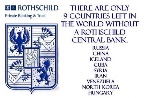 Οι Rothschild και οι 9 χώρες που τους λείπουν για την ολοκλήρωση της Παγκόσμιας κυριαρχίας