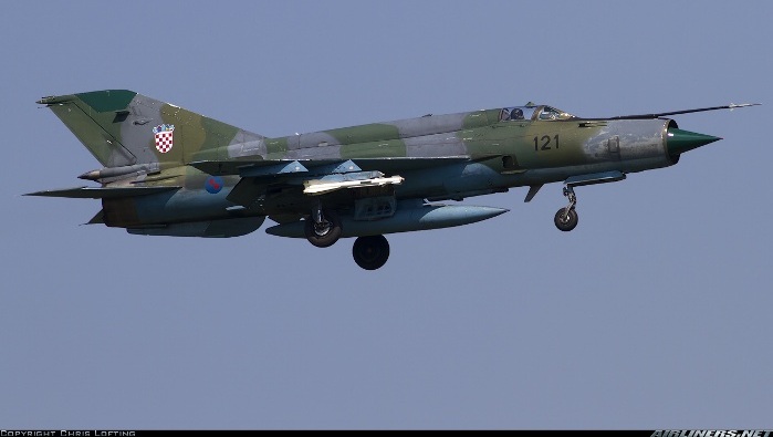 Η Κροατία παρέλαβε πέντε  MiG-21 από την Ουκρανία