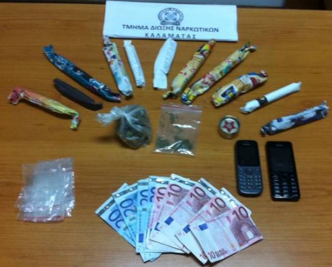 Καλαμάτα: Σύλληψη πέντε νεαρών για ναρκωτικά