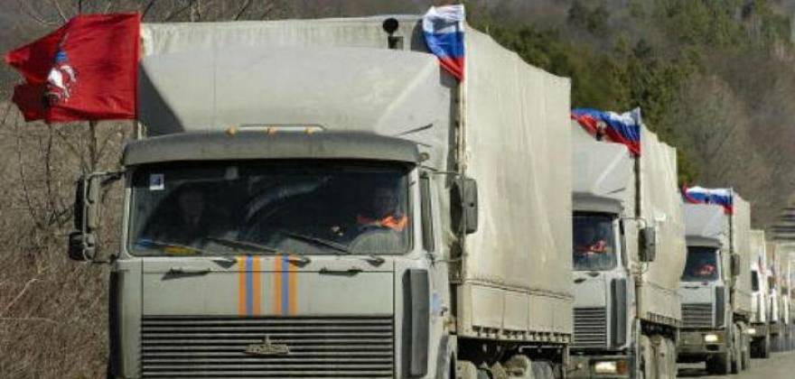 Η ρωσική φάλαγγα με ανθρωπιστική βοήθεια μπήκε στην Ουκρανία