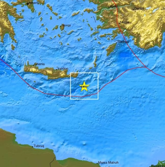 Σεισμός 4,2 Ρίχτερ ΝΑ της Κρήτης ταρακούνησε το νησί