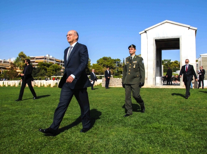Νίκος Δένδιας από τη Χίο: «Με ψυχραιμία θα υπερασπίσουμε τα εθνικά μας δικαιώματα»