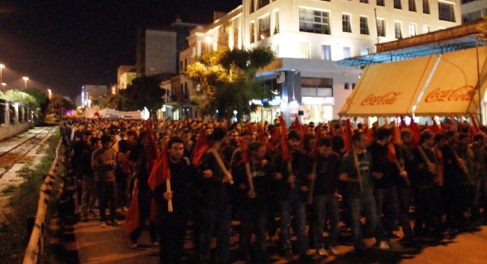 Ένταση στην Στουρνάρη μετά τη λήξη φοιτητικής πορείας