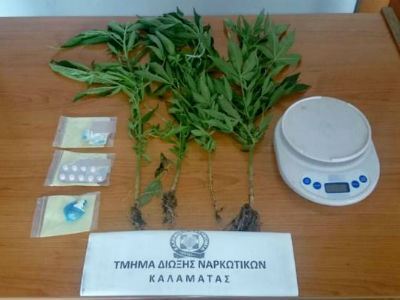 Καλαμάτα: Καλλιεργούσε κάνναβη στην αυλή του