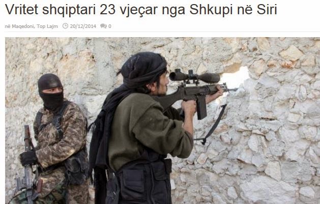 Κι άλλος Αλβανός από Σκόπια σκοτώθηκε στη Συρία