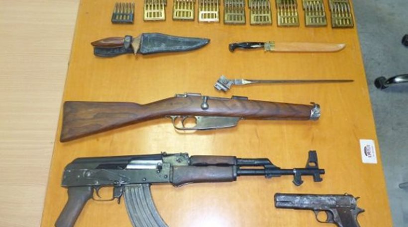 Οικογενειακό οπλοστάσιο βρέθηκε στον Κίσσαμο Χανίων