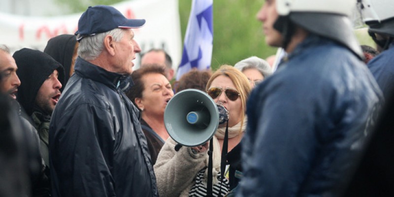 Ένταση και επεισόδια στις Σκουριές