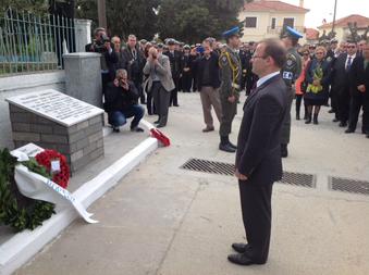 Στεφάνι στη μνήμη του Στίβεν Σόντερς κατέθεσε ο Βρετανός πρεσβευτής