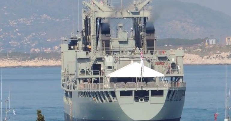 Απέπλευσε το HMAS Success από τον Πειραιά [βίντεο]