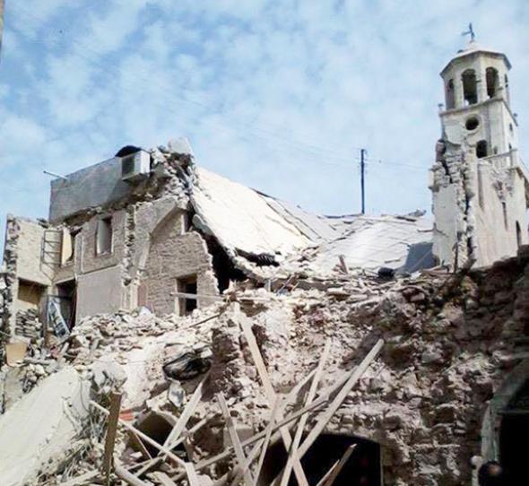Νέο παγκόσμιο έγκλημα της ISIS – Κατέστρεψαν την εκκλησία των Αγίων Σαράντα στο Χαλέπι (εικόνα)