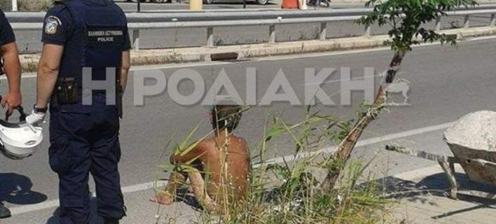 Ρόδος: Συνελήφθη γιατί περπατούσε γυμνός στον δρόμο [εικόνες]