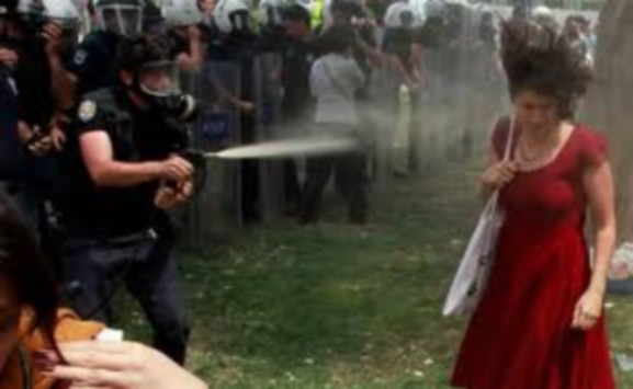 Τουρκία: Επιβλήθηκε ποινή φύτεψης 600 δέντρων στον αστυνομικό που ψέκασε με σπρέι δακρυγόνου τη γυναίκα με τα κόκκινα