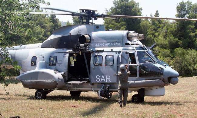 Περισυλλογή 6 λαθρομεταναστών από Super Puma νότια του Αγαθονησίου