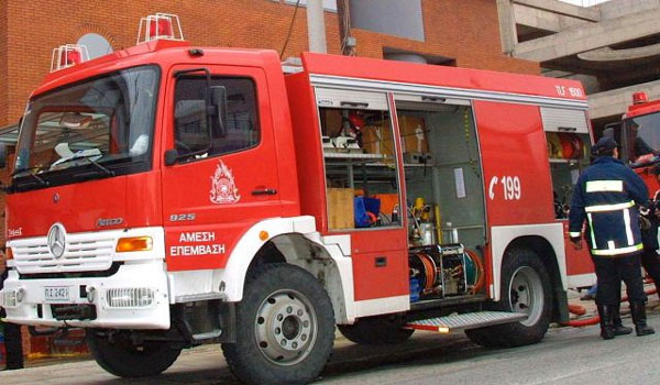 Πυρκαγιά σε εργοστάσιο ανακύκλωσης στο Ηράκλειο