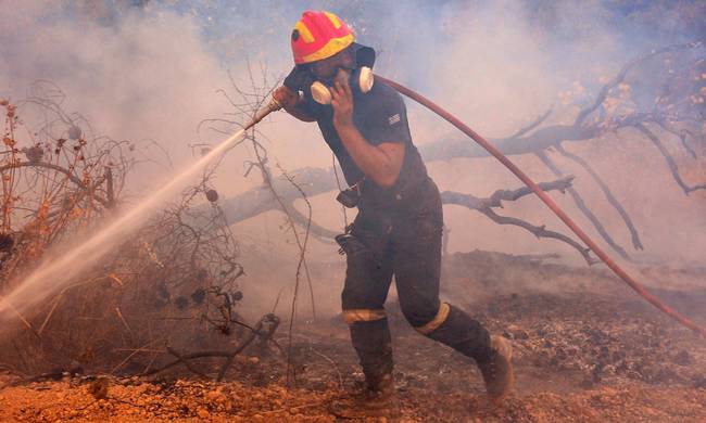 Ιωάννινα: Φωτιά σε χορτολιβαδική έκταση