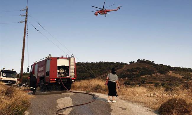 Υπό έλεγχο η φωτιά στα Οινόφυτα