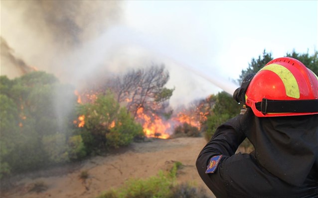 Δύο πύρινα μέτωπα στην Ηλεία