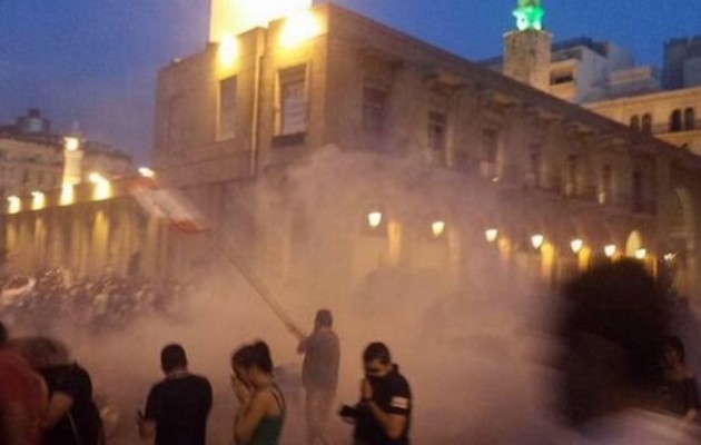 Χάος στη Βηρυτό – Μεγάλη διαδήλωση και πυρά από την Αστυνομία [βίντεο]