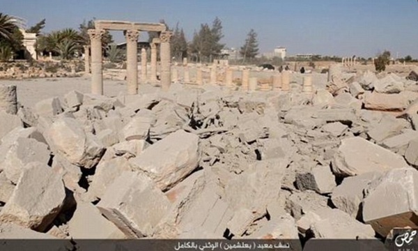 Ισλαμική υστερία: Η ISIS δημοσίευσε φωτογραφίες από καταστροφή του αρχαίου Ναού του Βάαλ στην Παλμύρα