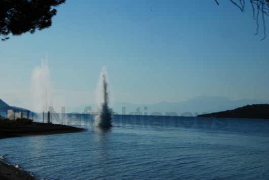 Βίντεο: Η στιγμή της ελεγχόμενης έκρηξης χειροβομβίδας στη Σπηλιά Φωκίδας