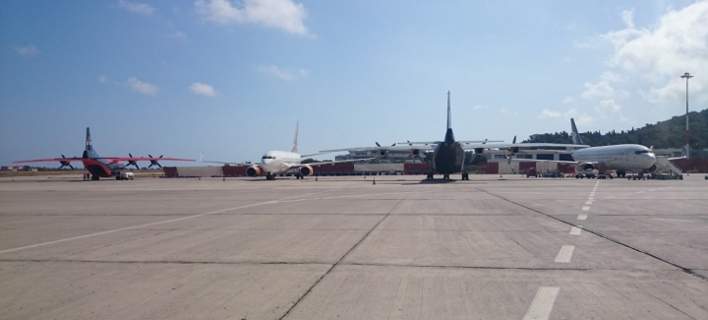 Έκλεισε το αεροδρόμιο της Ρόδου -Άνοιξε τρύπα μήκους 8 μέτρων στο διάδρομο προσγείωσης λόγω βροχής