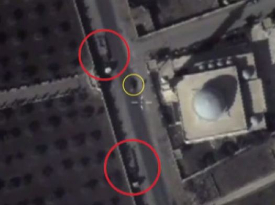 Ρωσικό drone κατέγραψε άνδρες του ISIS να κρύβουν όπλα σε τζαμιά της Συρίας (video)