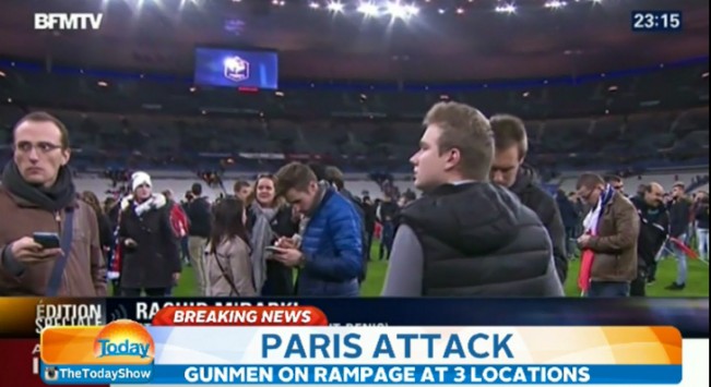 Βίντεο: Δραματικές σκηνές στο Stade de France – Η στιγμή που έσκασε η βόμβα