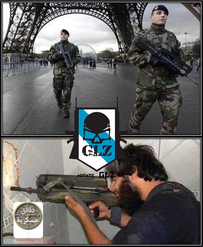 Ισλαμιστής τρομοκράτης της al-Nusra με γαλλικό επιθετικό τυφέκιο FAMAS! – Πληρώνει τις αμαρτίες της κυβέρνησης του ο γαλλικός λαός (φωτό-vid)
