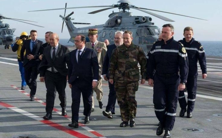 Στο αεροπλανοφόρο Σαρλ ντε Γκολ πάει ο Ολάντ- Κίνηση υψηλού συμβολισμού για τη μάχη κατά του ΙSIS