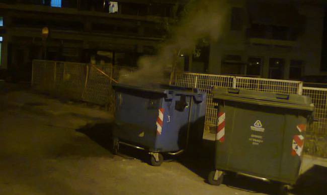 Νέα κρούσματα εμπρησμών σε κάδους απορριμμάτων στα Χανιά