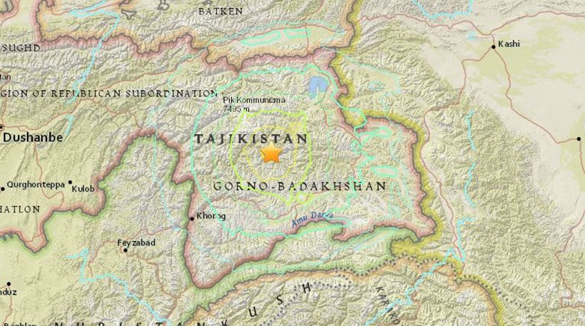 Mεγάλος σεισμός 7,2 Ρίχτερ στο Τατζικιστάν!