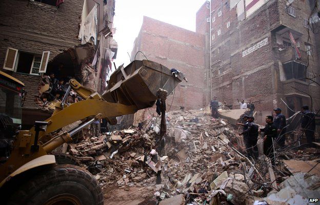 Η στιγμή της κατάρρευσης πολυκατοικίας στην Αίγυπτο –Βίντεο