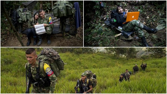 Σπάνιες φωτογραφίες από τη ζωή των ανταρτών του FARC στη ζούγκλα της Κολομβίας