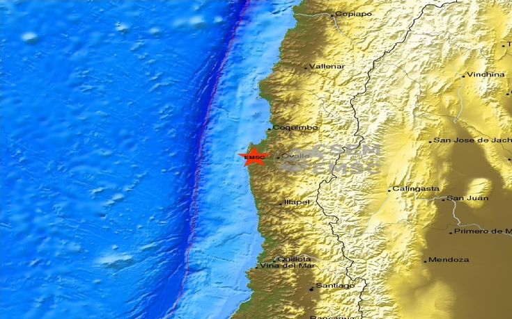 Σεισμός 6,3 Ρίχτερ στη θαλάσσια περιοχή κοντά στη κεντρική Χιλή
