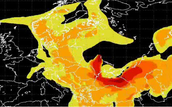 Δείτε πώς εξαπλώθηκε η ραδιενέργεια από το Τσέρνομπιλ (βίντεο)