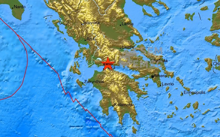 Νέος σεισμός 4 Ρίχτερ μεταξύ Αχαΐας και Αιτωλοακαρνανίας