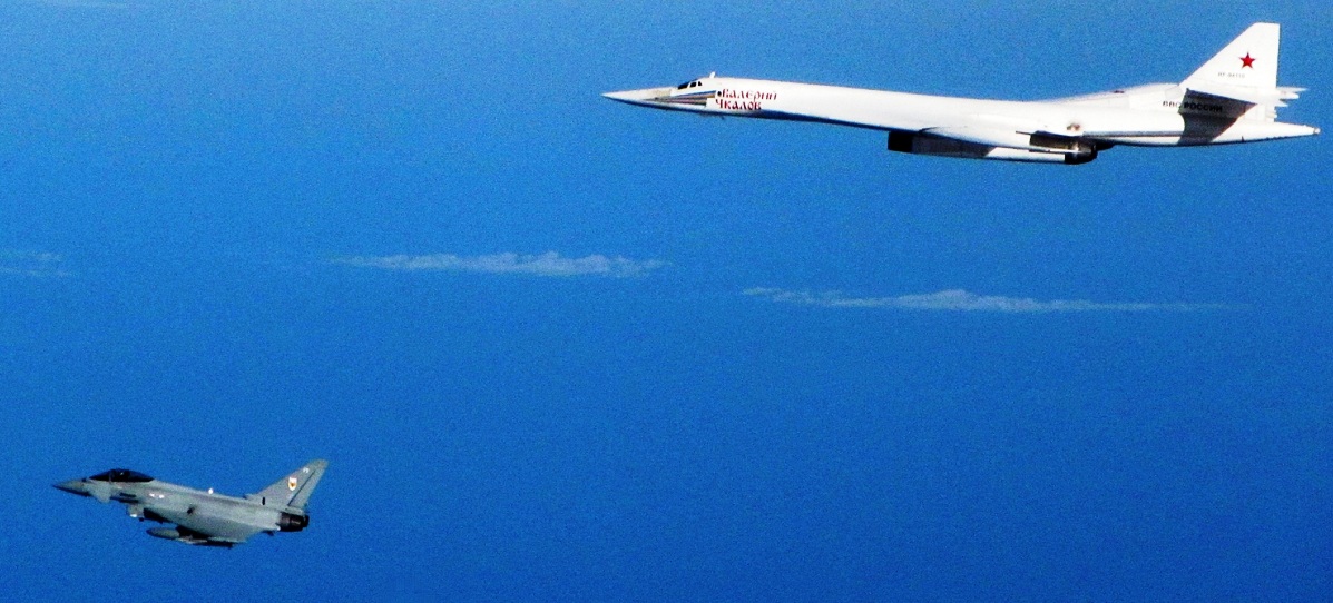 Εικονική πυρηνική προσβολή  Βρετανίας και Γαλλίας από ρωσικά στρατηγικά βομβαρδιστικά Tu-160