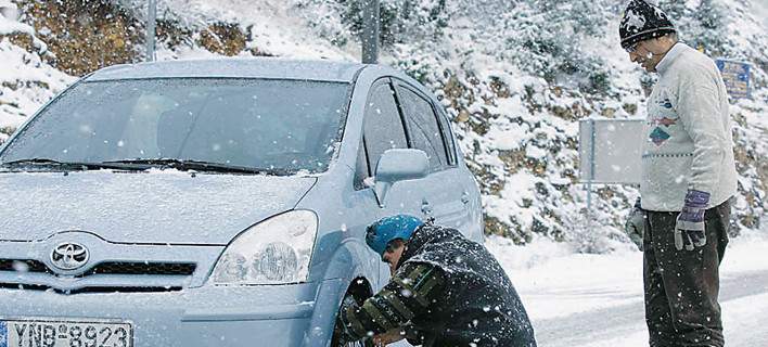 Κεντρική Μακεδονία: Πού χρειάζονται οι αλυσίδες λόγω χιονόπτωσης