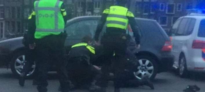 Πυροβολισμοί και σύλληψη υπόπτου στο Άμστερνταμ (φωτό)