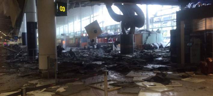 Ισοπεδωμένη η αίθουσα αναχωρήσεων στο αεροδρόμιο των Βρυξελλών (Νέες φωτό)