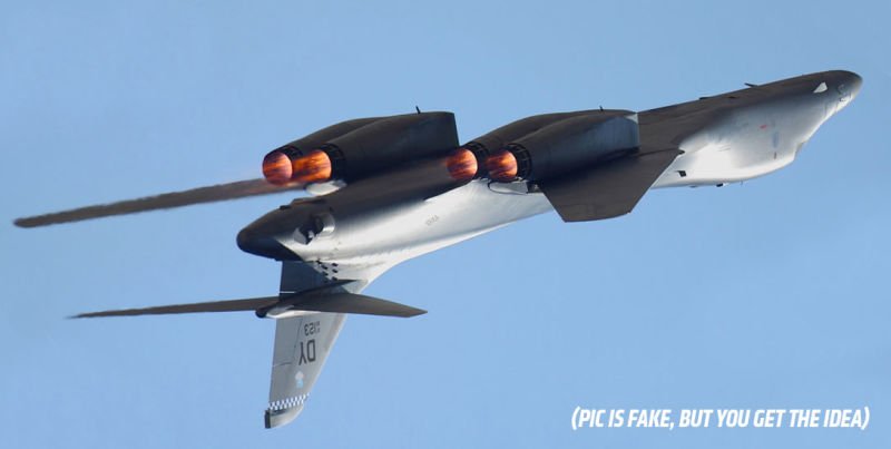 Στρατηγικό βομβαρδιστικό B-1B πραγματοποιεί roll σε αεροπορική επίδειξη!