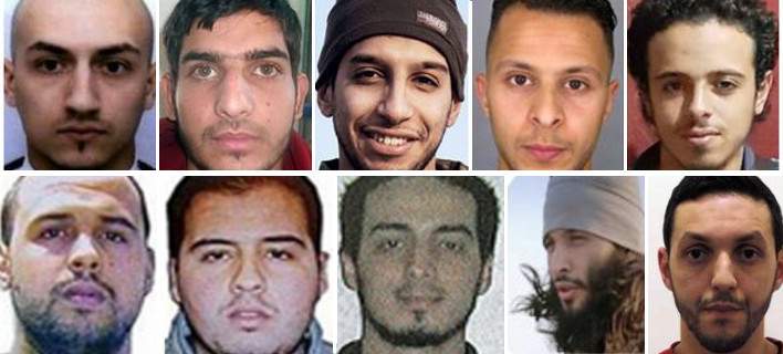 Πώς συνδέονται μεταξύ τους οι ισλαμιστές που αιματοκύλισαν την Ευρώπη (φωτό)