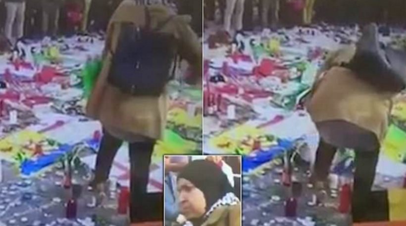 Βρυξέλλες: Γυναίκα με μαντίλα σκίζει την ισραηλινή σημαία δύο μέρες μετά τα τρομοκρατικά κτυπήματα (vid)